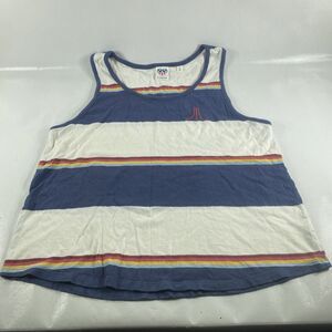 ATARI Logo Retro Ringer Graphic Tank Top By JUNK FOOD Size Juniors Women's Large